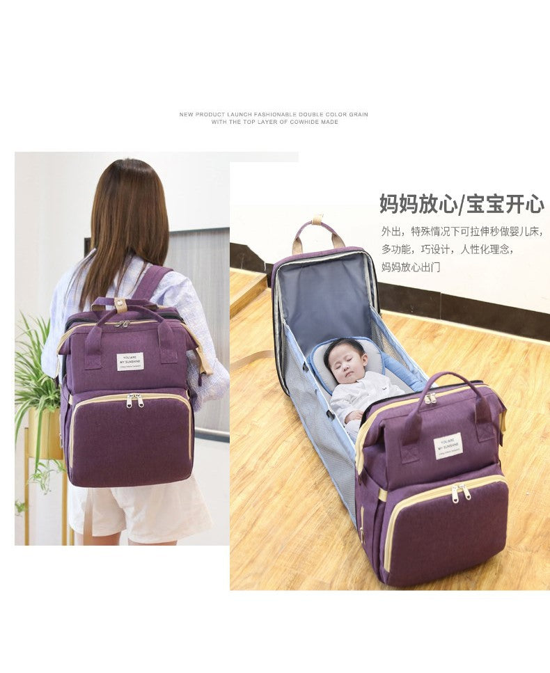Bolsa de viaje para bebé, bolsa de dormir multifuncional portátil.